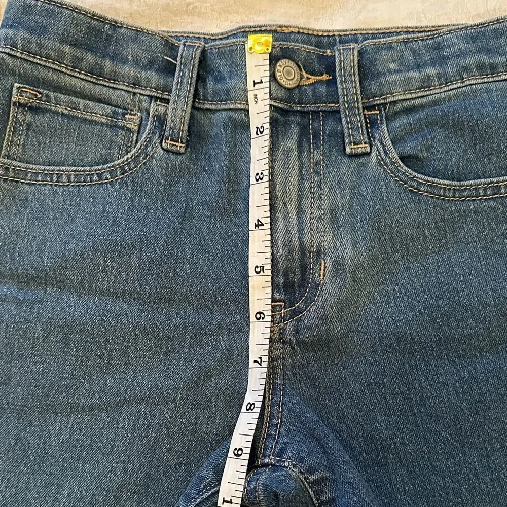 Old Navy Kids Blue Denim Jeans Shorts High Rise Size 12